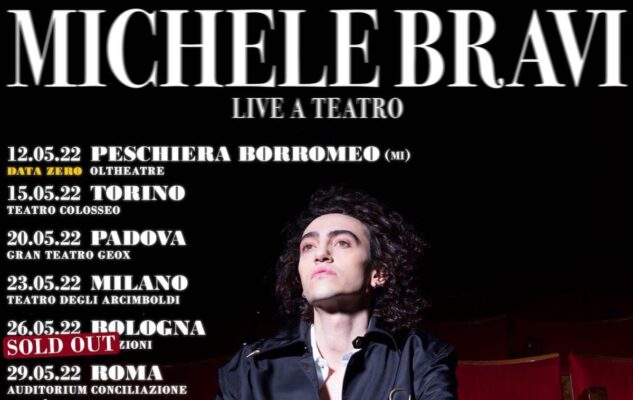 Michele Bravi a Roma nel 2022: data e biglietti del concerto