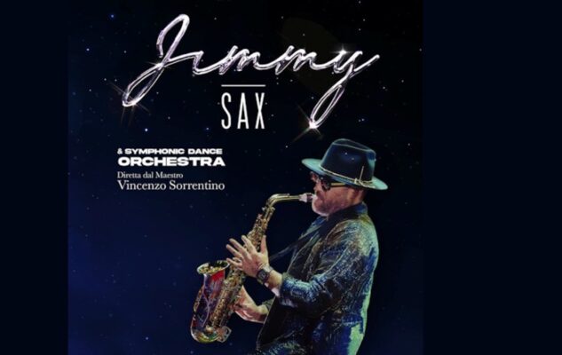 Jimmy Sax in concerto a Roma nel 2022 con la Symphonic Dance Orchestra