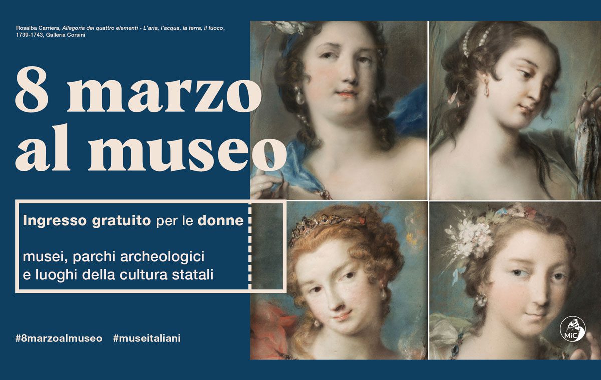 8 marzo 2024 musei gratis donne Roma Lazio