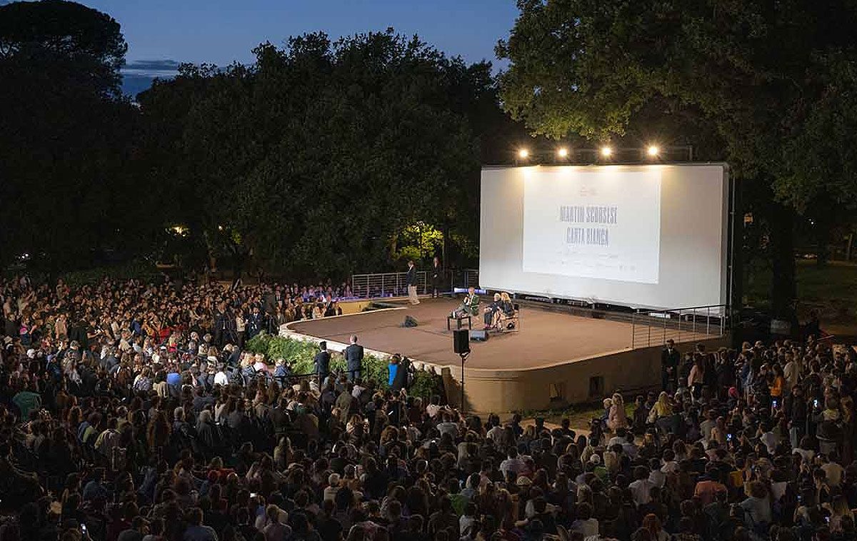 Cinema all'aperto alla Casa del Cinema di Roma