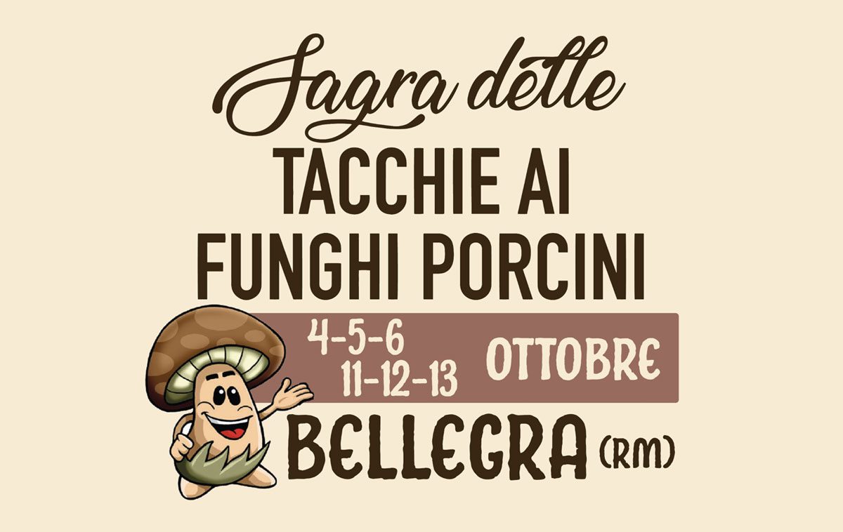 Sagra delle Tacchie ai Funghi Porcini 2024 di Bellegra