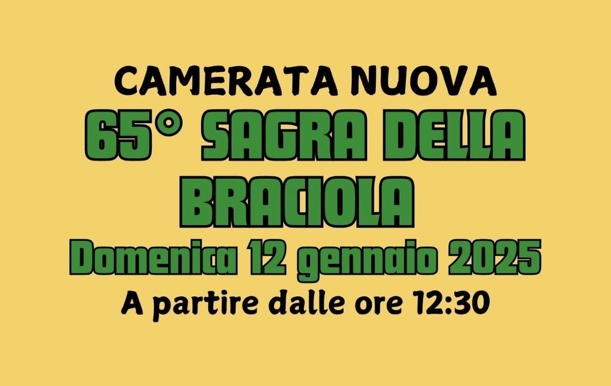 Sagra della Braciola 2025 a Camerata Nuova