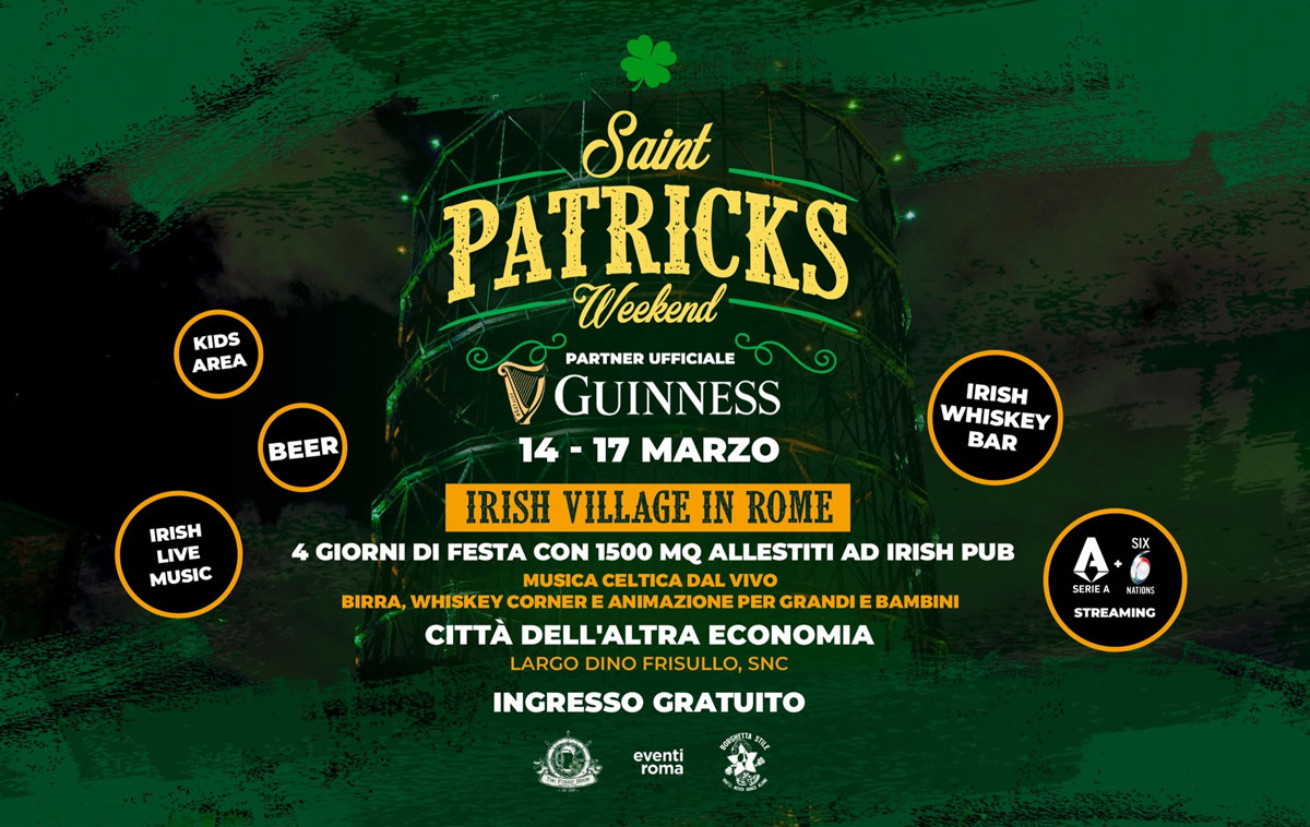 Weekend di San Patrizio 2025 Roma