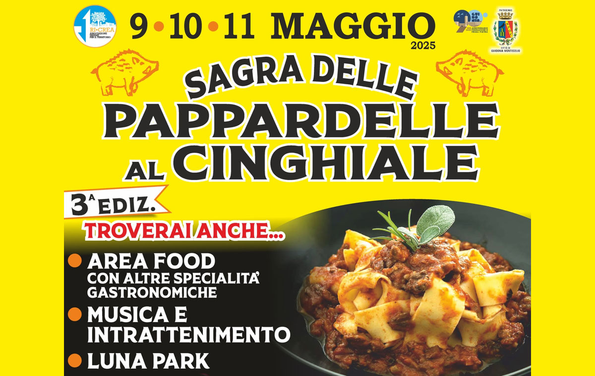 Sagra delle Pappardelle al Cinghiale 2025 Villalba di Guidonia