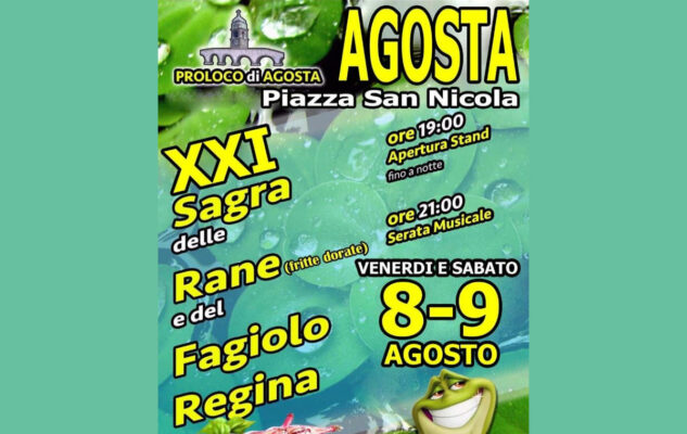 Sagra delle Rane Fritte Dorate e del Fagiolo Regina 2025 - Agosta