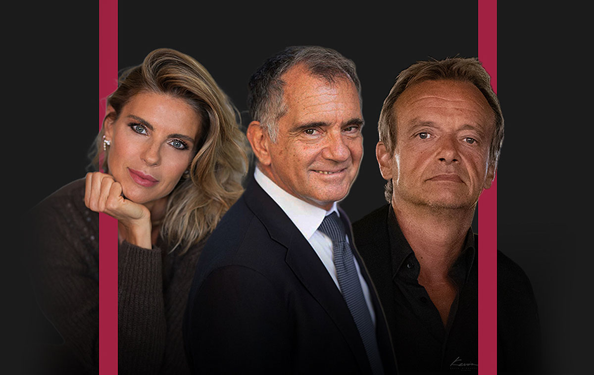 Gianluca Guidi, Martina Colombari e Fabio Ferrari