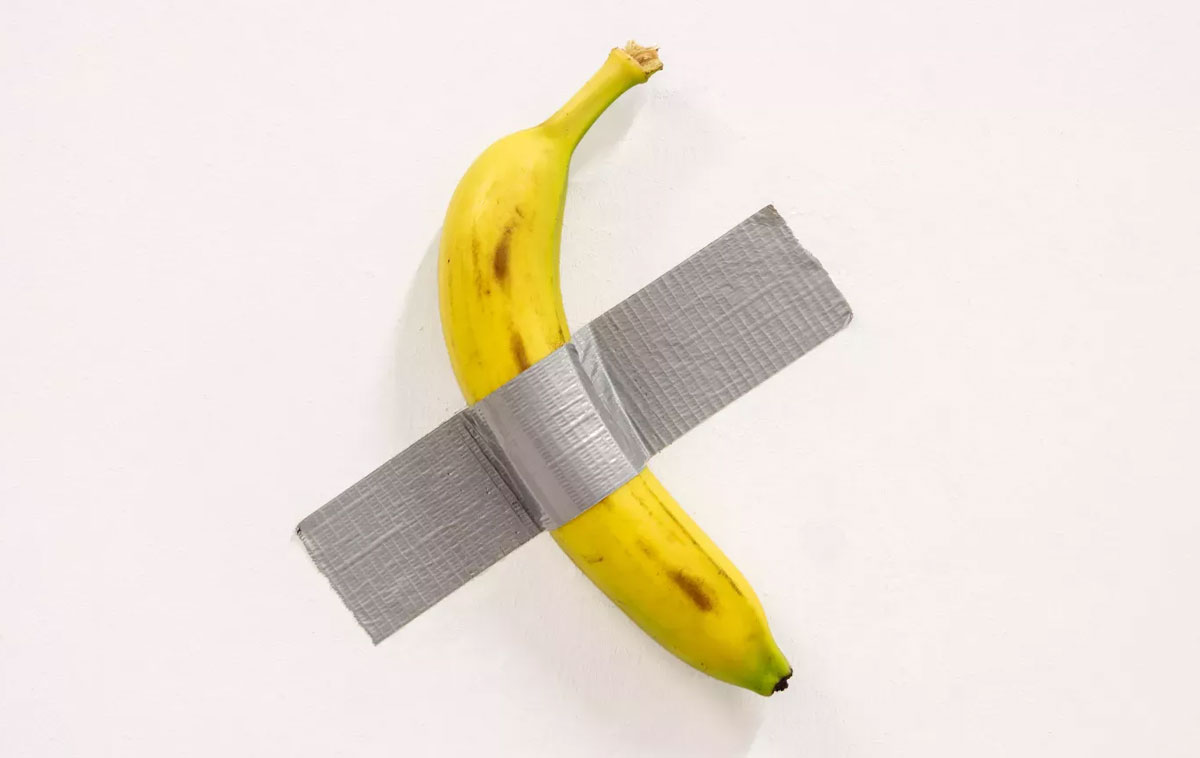 Maurizio Cattelan. Comedian, 2019