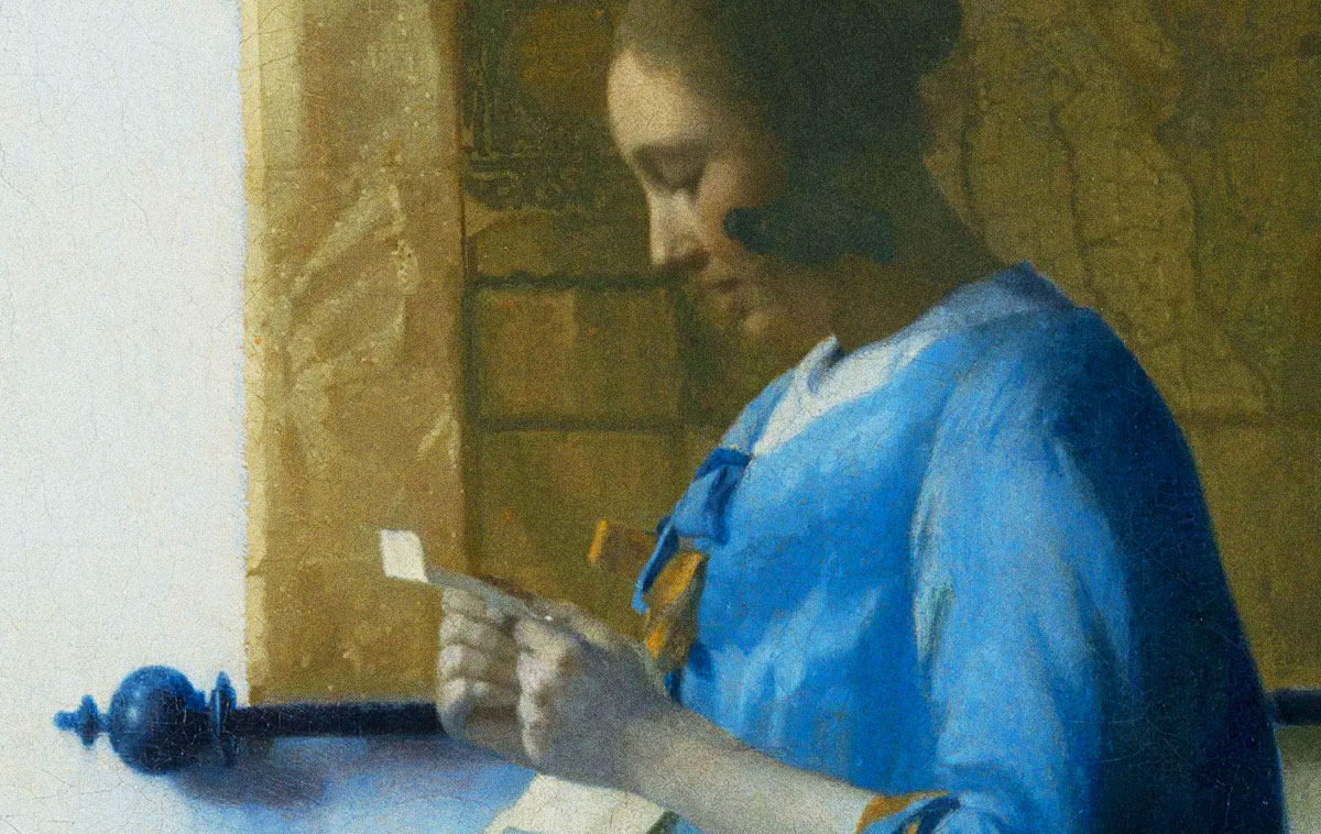 Un Vermeer a Palazzo Barberini - Donna in blu che legge una lettera
