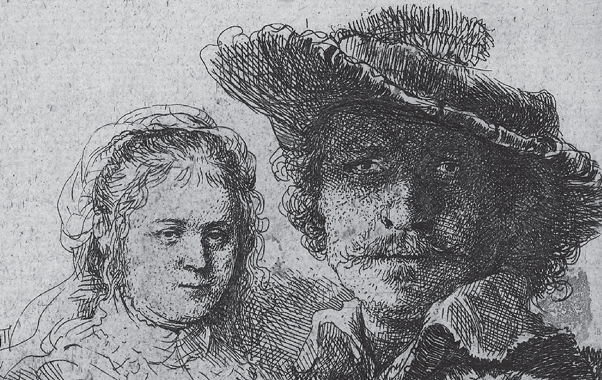 Rembrandt - Autoritratto con Saskia