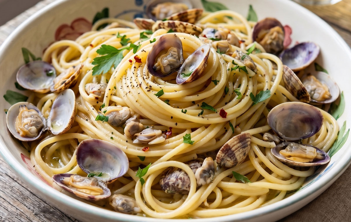 Spaghetti con le telline