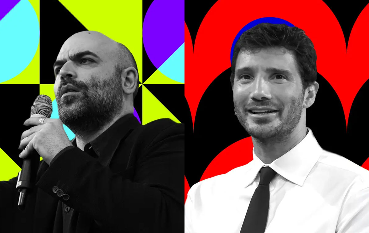 Roberto Saviano e Stefano De Martino