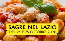 Weekend del 24 e 25 ottobre 2026 nel Lazio: le migliori sagre e mercatini in programma
